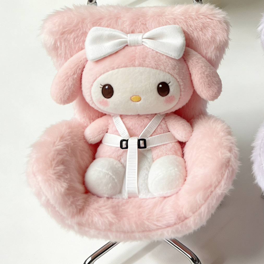 Cross-Border Applicable Doll Pendant, Cute Plush Car Safety Seat, Car Air Vent Decoration, Car Interior Decoration