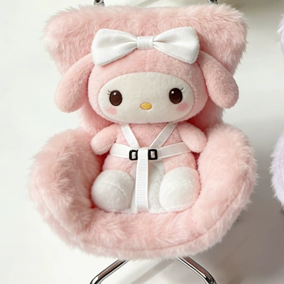Cross-Border Applicable Doll Pendant, Car ornaments - light-pink-headrest-style-plush-chair-with-legs-not-including-baby
