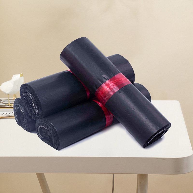 [Economy Model] Black Courier Bags Wholesale Clothing Packaging Waterproof New Material Bags Foreign Trade Logistics Packaging Bags