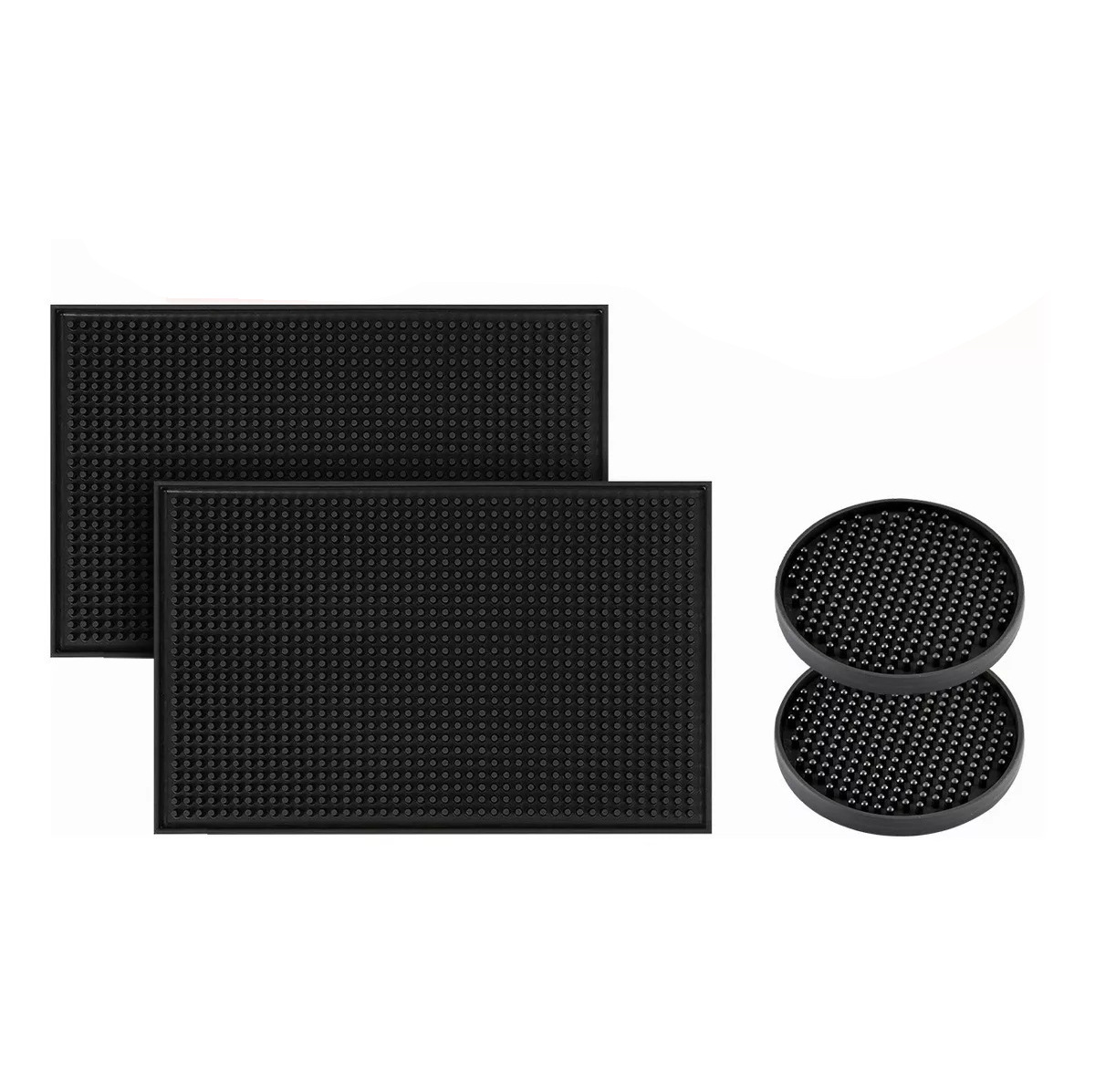 450X30X10 정사각형 2개 + 10cm 원형 코스터 2개