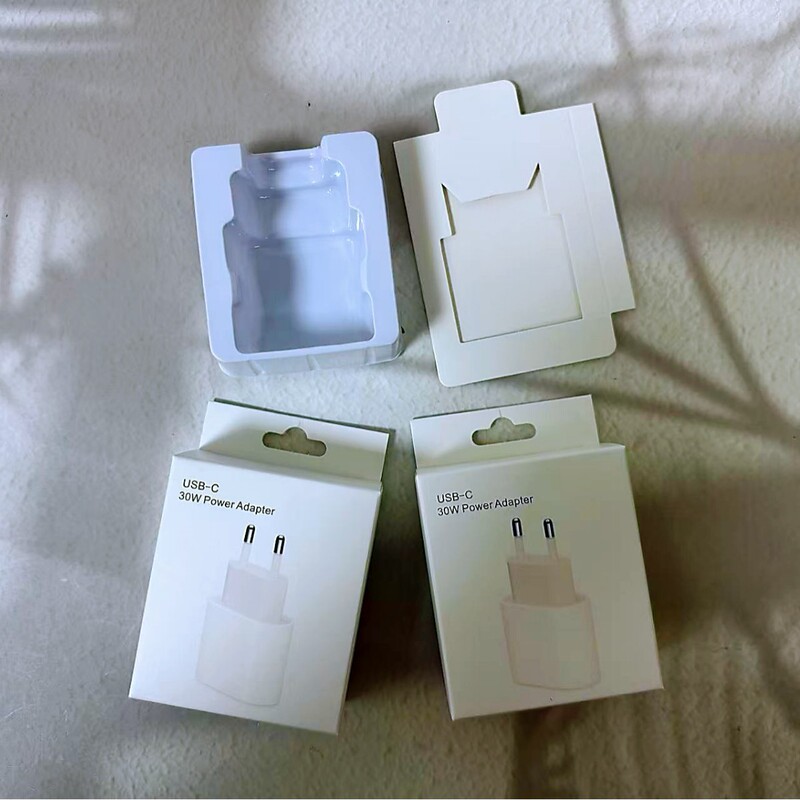 Suitable for Apple Pd30W Charger Packaging Box Pd Charging Head Color Box 30W Single Head European Standard Packaging Color Box