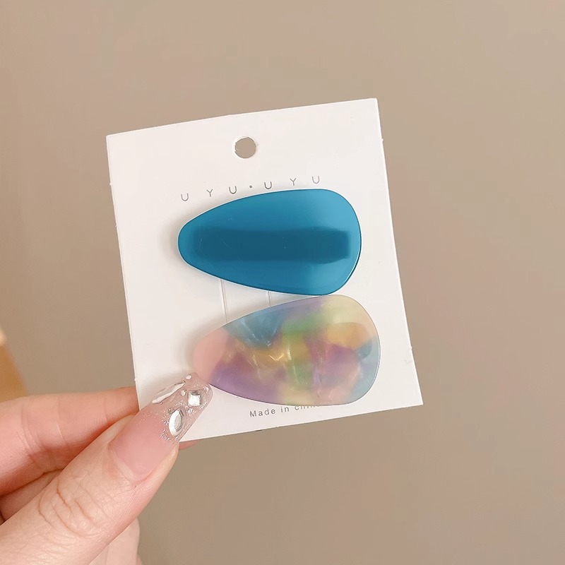 Dulce crema de viento pequeño pez clip de boca de pato de la frente de las niñas cejas laterales cabello rotos tarjetas de cabello de alta calidad no lastimar tocado de cabello