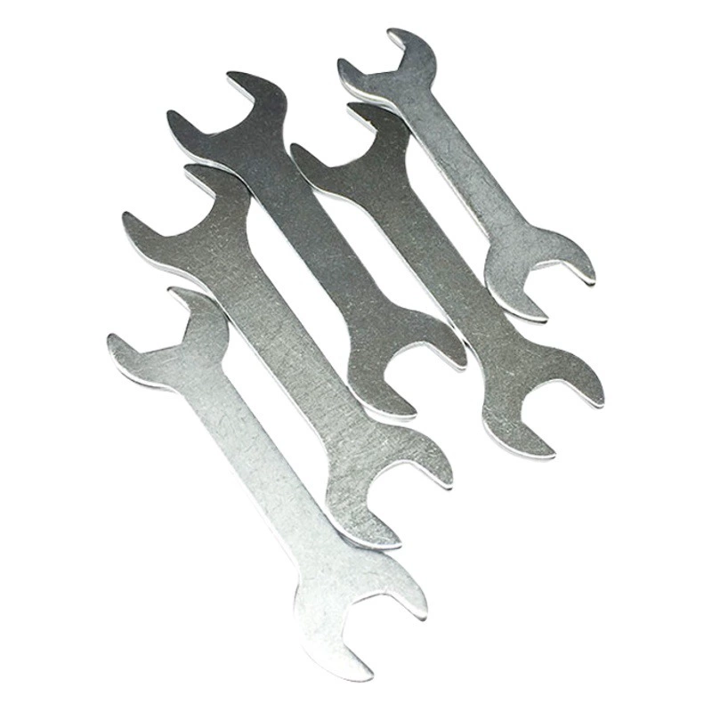 Тонкий двойной открытый ключ простой штемпелюя двуглавый ключ аппаратных инструментов 8-10-13-14-17-19-22-24