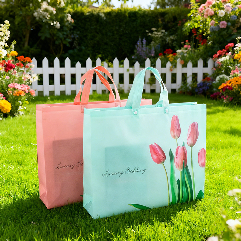 服装无纺布手提袋批发加厚覆膜空调被四件套包装袋立体广告购物袋