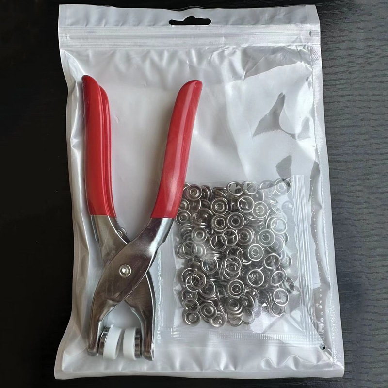 Conjunto de herramientas de pinzas de fijación de garra sin costura, ropa de bebé, colcha única, cremallera de reemplazo de botón oculto, accesorios de fijación hembra