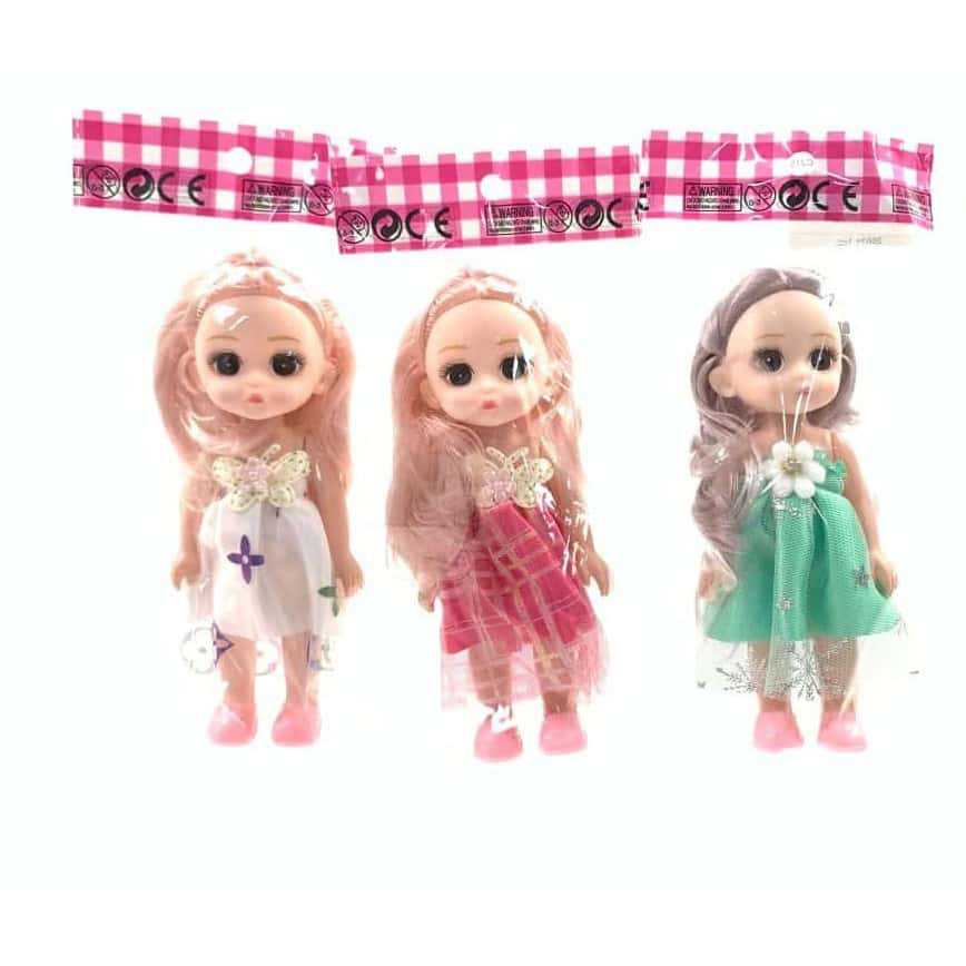 Sirena al por mayor DIY muñeca Barbie escaneando código empujando pequeños regalos del mercado nocturno barraca brillante juguetes para chicas 1 yuan