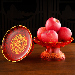 Three-Flag Hall Offering Tray for Home Use, Offering Fruit Tray in Front of Buddha, Available in Various Sizes and Colors, Plastic Product