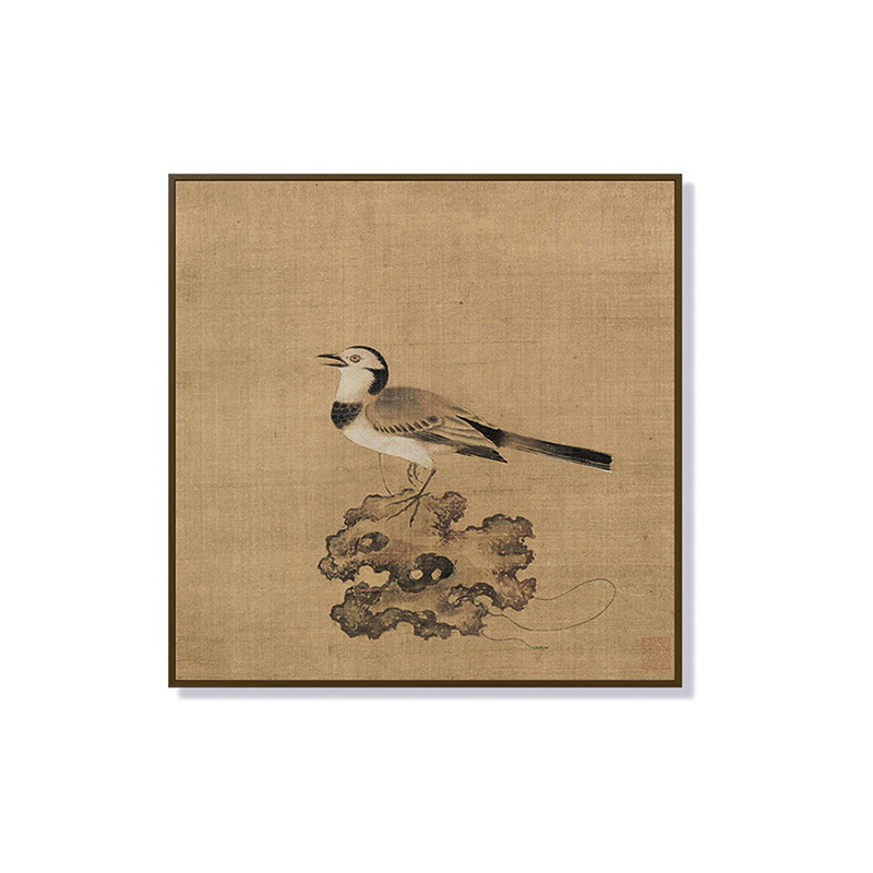 宋代美学花鸟装饰画复古禅意国风挂画新中式茶室办公室书房壁画|undefined