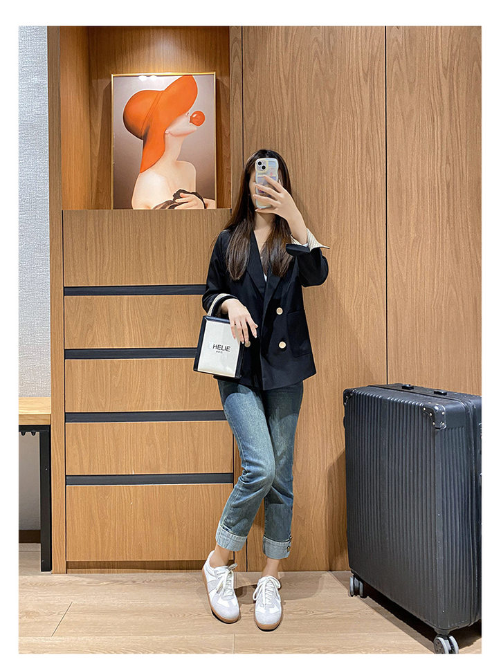 Giày sneaker nữ da thật cổ thấp phong cách tối giản, đế cao su chống trượt — V2 lót nhung, V2 một lớp bên trong chi tiết 17