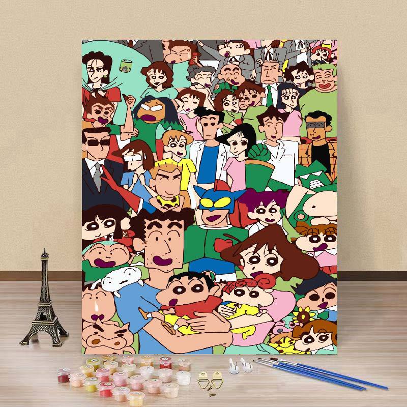 (al por mayor) lápiz pequeño nuevo dibujo al óleo digital diy fresas oso dibujos animados dibujos animados coloridos a mano pintura decoración de la habitación de los niños