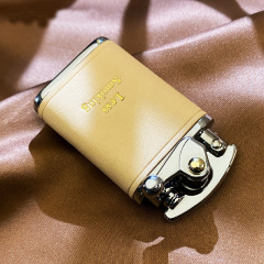 佐羅zorro592搖臂煤油打火機老式復古創意純手工牛皮個性防風耐用