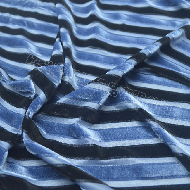 现货经编KS韩国绒 双色抽条 女装裤料裙子 宽条 条纹拉毛透气轻薄