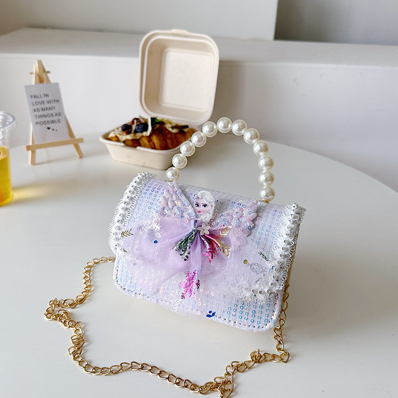 Bolsos populares de este año, bolsos accesorios de niñas, bolsos de perlas de moda, bolsos de hombro para niños coreanos.
