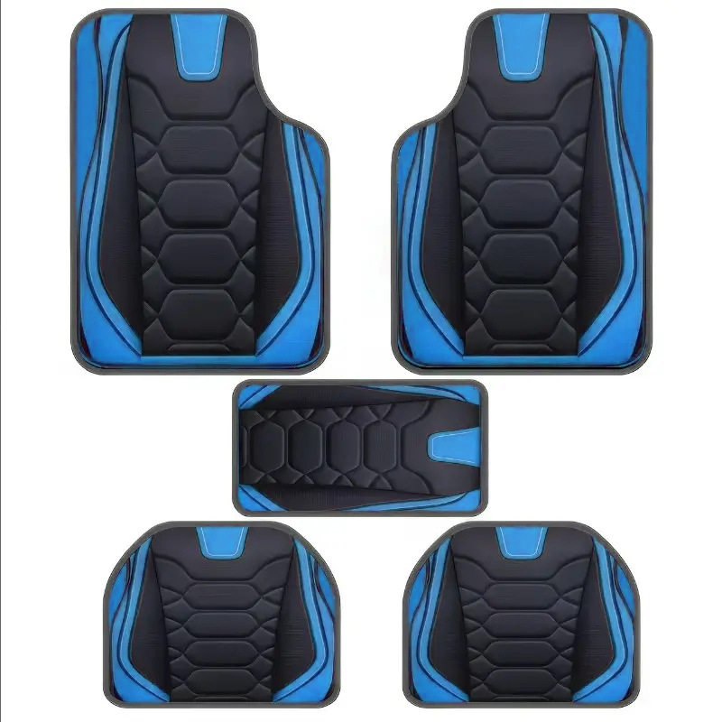Cross-Border Temu Hot-Selling Universal Car Floor Mats Five-Piece Set, Entryway Door Mats, Non-Slip Floor Mats, Label Application and Dropshipping