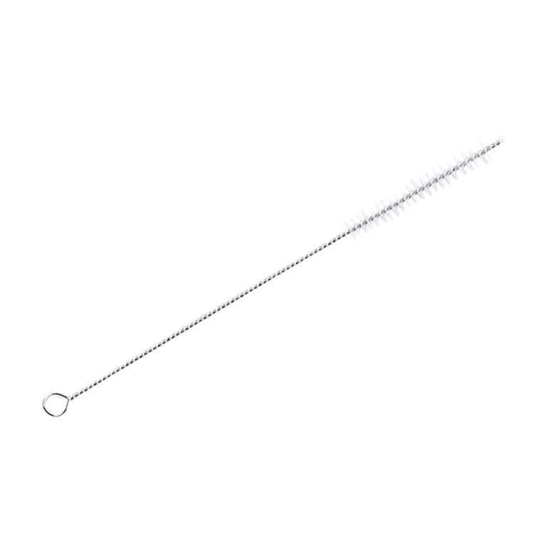 Straw Brush, Cleaning Brush, Crevice Brush, Nylon Wire Brush, Stainless Steel Handle, Small Tube Brush, Round Hole Brush, Can Be Hung