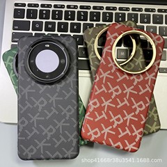 繊維紋文字は華為Mate70Pro携帯ケース米15U金属レンズ転倒防止PC保護カバーを適用する