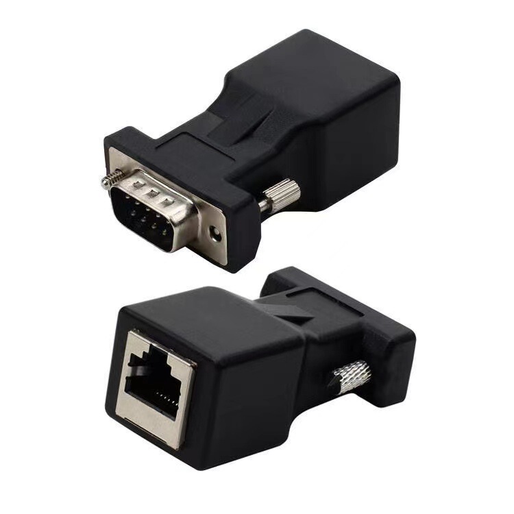 High Quality RJ45 to 9-pin Adapter RJ45 to DB9 Male RJ45 to RS232 Network Port to Serial Port DB9