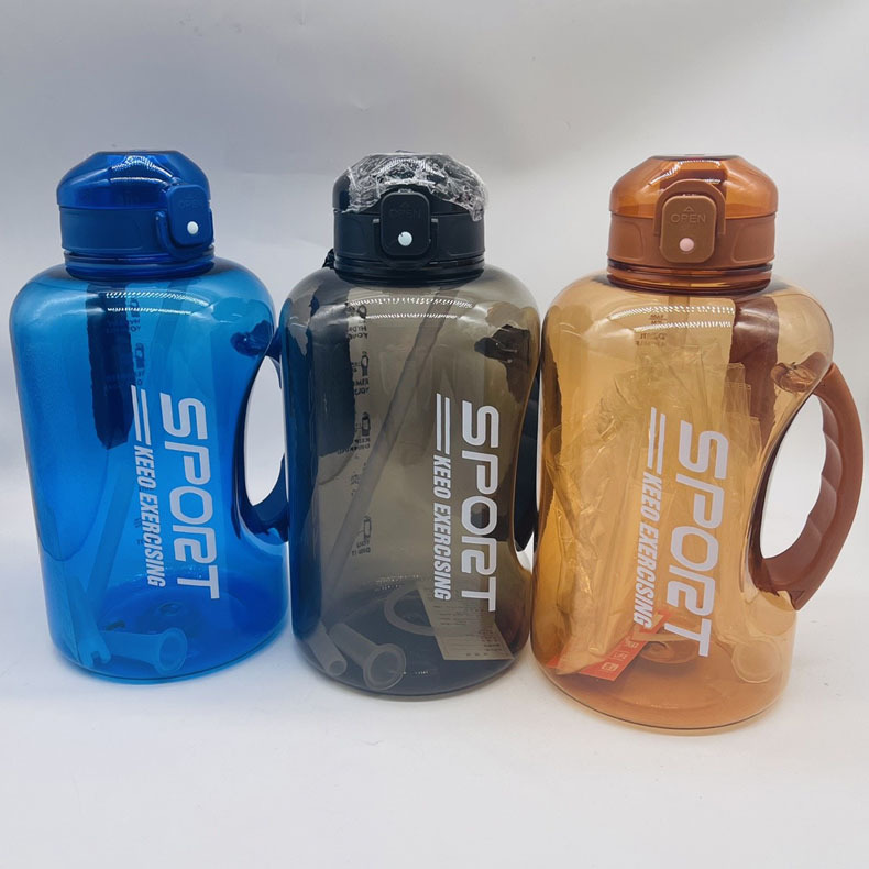 Botella de agua deportiva para hombres Youyun, cubo de fitness para niños, cubo de tonelada, cubo de 2000ml, taza de agua de gran capacidad, taza espacial