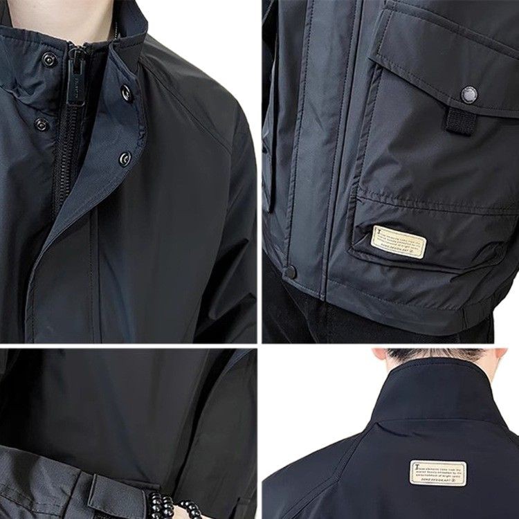 El cárdigan puede ser solapa, guapo, chaqueta de trabajo, estilo de primavera y otoño para hombres, estilo de moda suelto, chaqueta casual, chaqueta para hombres