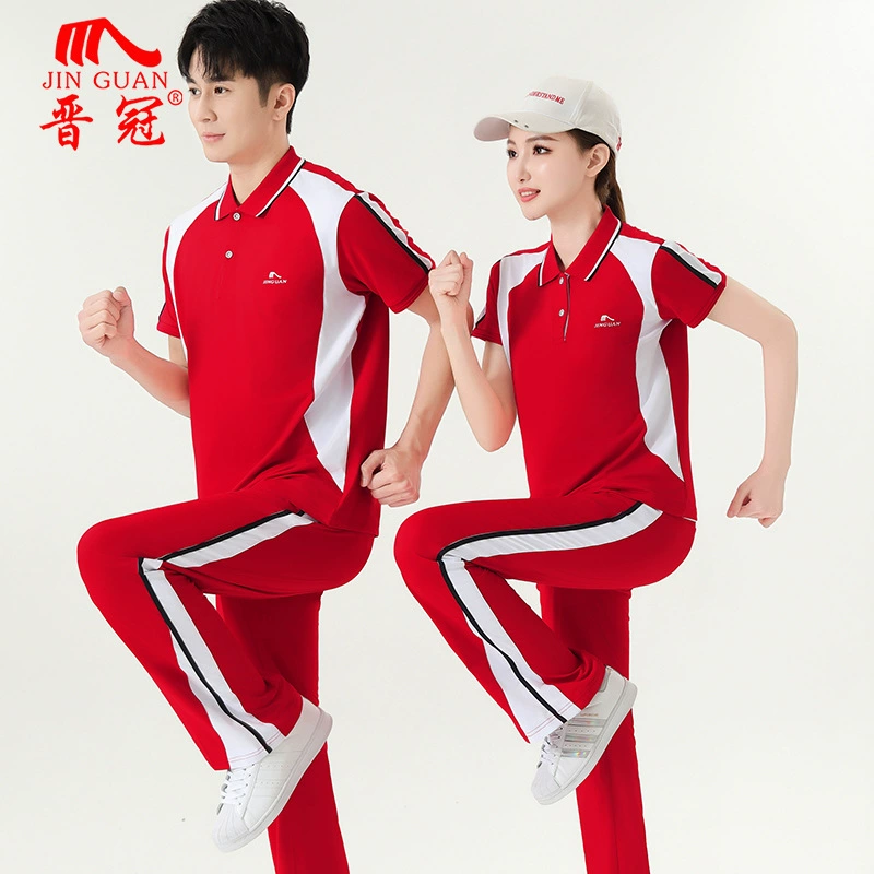 夏晋冠 夏季运动服 для мужчин и женщин для зала, с коротким рукавом