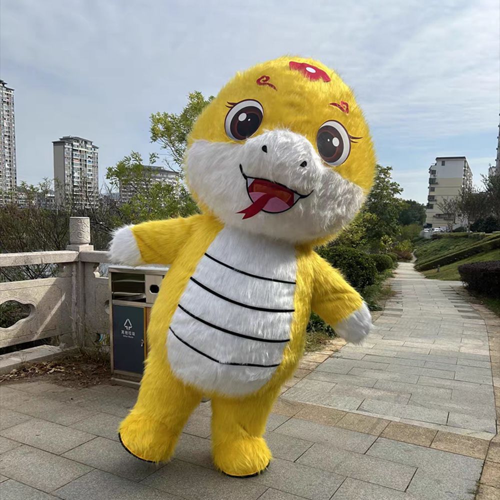 厂家直供人偶服装卡通吉祥物玩偶服头套 充气公仔人穿表演服