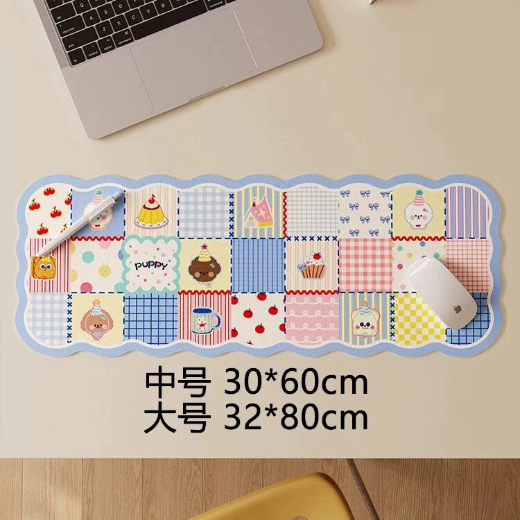 Mouse Pad Desk Mat Leather Home from Yomiego
