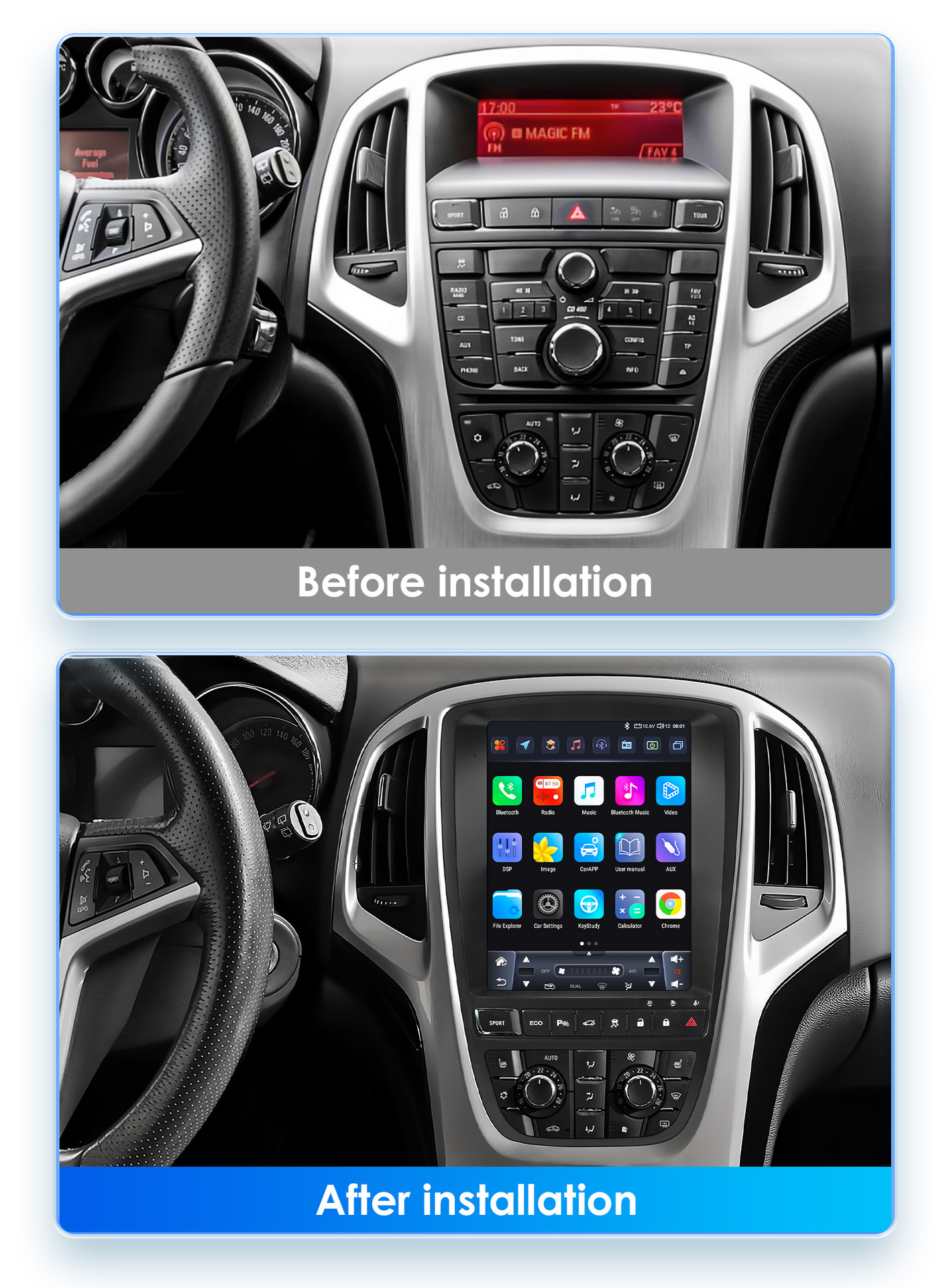 Suitable for Buick yinglang 09-15 vertical screen car Carplay Android navigation all-in-one machine
