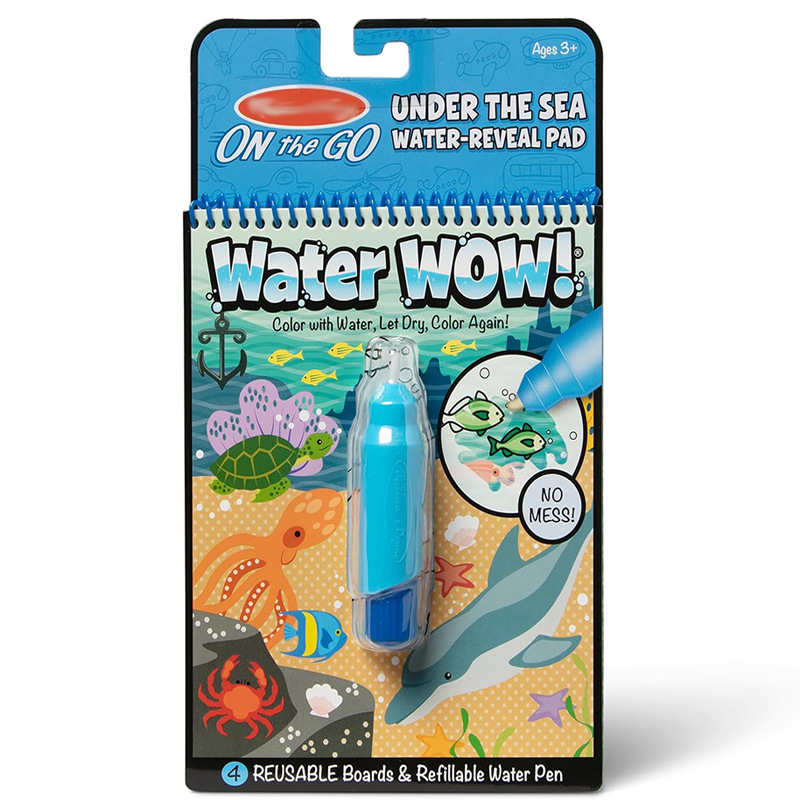 Libro de pintura de agua de rompecabezas de educación temprana transfronteriza Libro de graffiti de agua clara Uso repetido del libro de pintura de agua de bricolaje para niños Versión en inglés