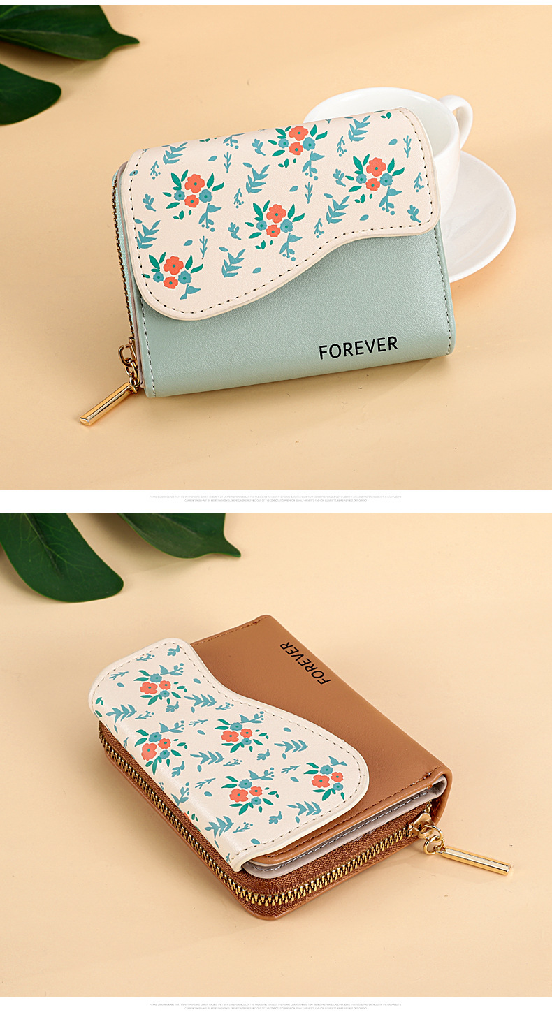 Women's Flower Pu Leather Zipper Wallets display picture 4