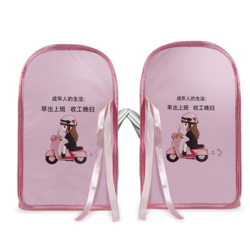 Cartoon Summer Electric Bike Gloves Sun Protection Sunshade Breathable Motorcycle Handlebar Cover Waterproof E-bike Handlebar Cover