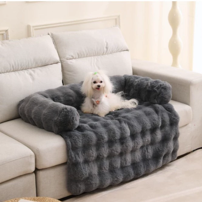 Оптовая продажа: лежанка для собак, приподнятый диван-лежанка для животных, подушка-лежанка для собак, нескользящий плюш, съемный и моющийся.
