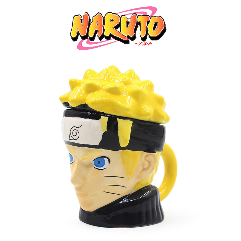 Naruto Taza Naruto Taza de agua Naruto Anime 3D Taza de forma perimetral