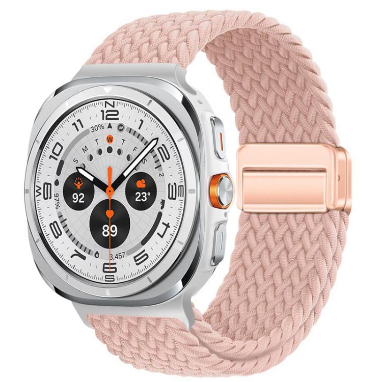 Para Samsung Galaxy Watch8 serie especial absorción magnética nylon trenzado pulsera de pulsera de pulsera de pulsera de pulsera