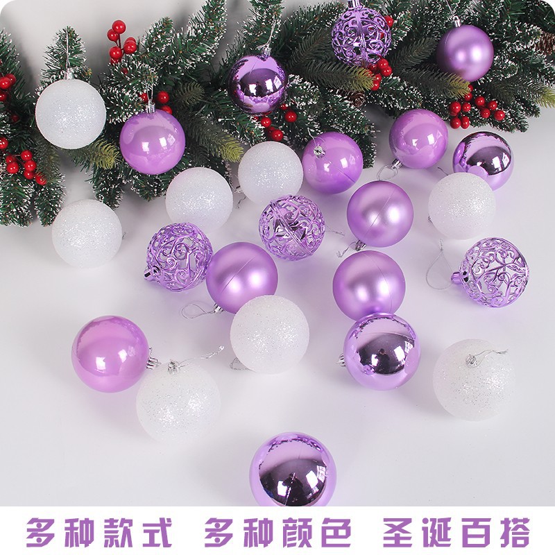 Decoraciones de Navidad Bola brillante árbol de Navidad colgante tienda ventana colgante de Navidad regalo Bola de barril
