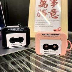 レトロなテープレコーダーのキーホルダーカップルのプレゼント