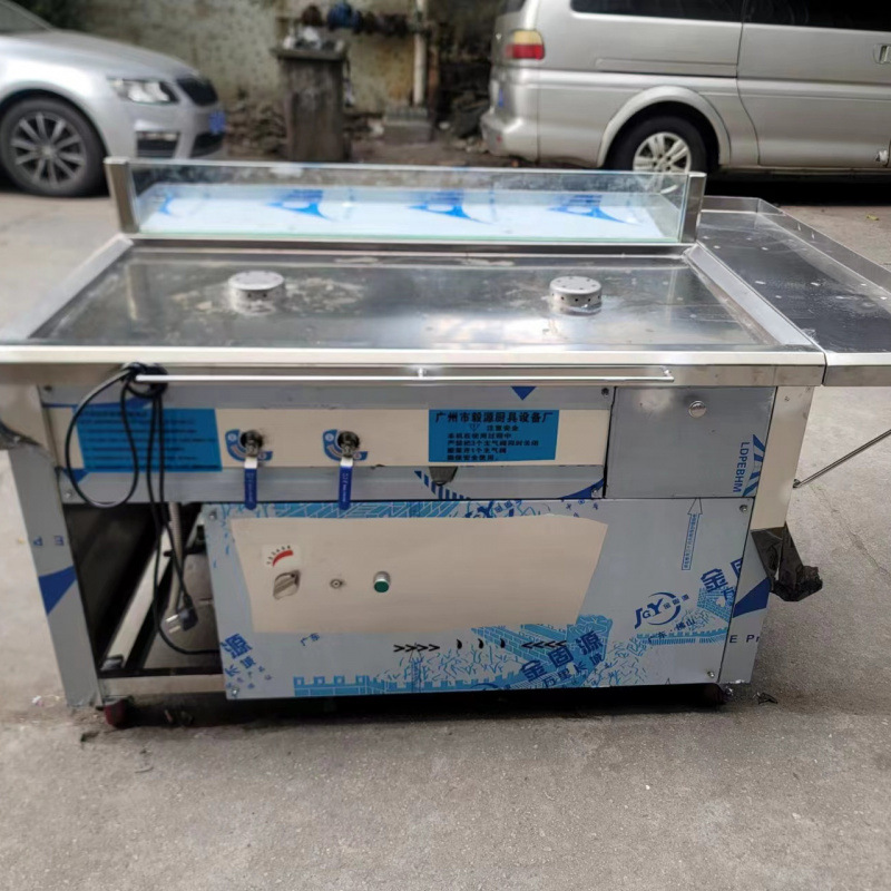 horno de vapor de tres agujeros para desayuno de gas comercial de pan al vapor aislante de vapor poroso integral de ahorro de energía máquina de pan al vapor mesa de venta