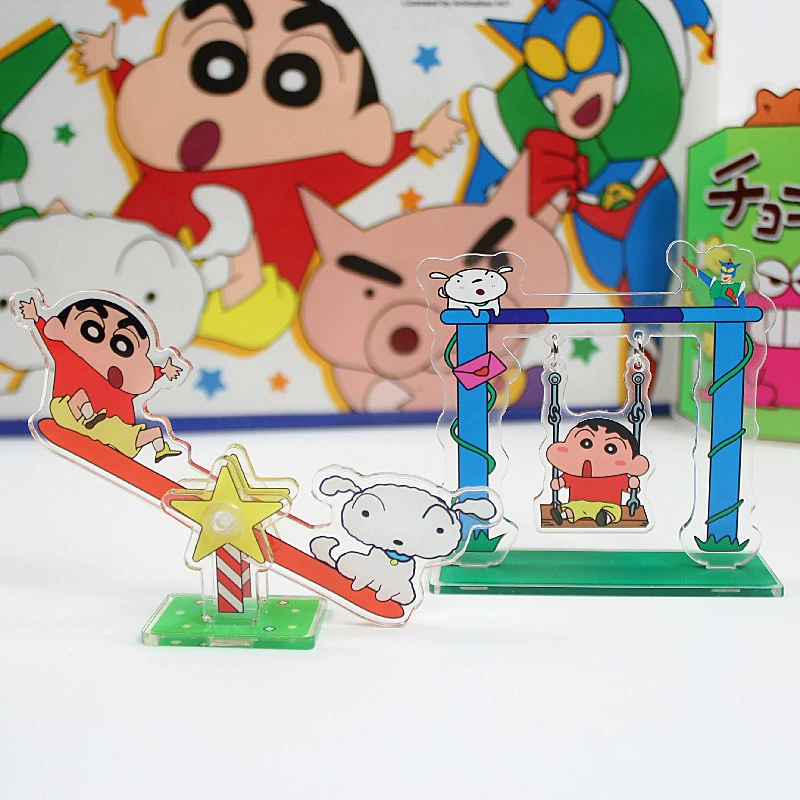 Crayons, cartoon acrylic table cute swings