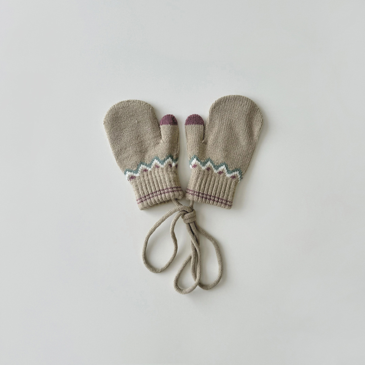 Guanti per bambini Guanti autunnali e invernali per ragazzi, caldi, modello retrò, guanti di lana per ragazze, freddi_voghion.com