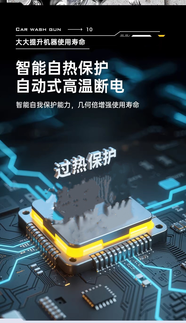 Wireless Car Washing Machine Portable Car High-Pressure Water Gun High-Power Car Lithium Battery Household Electric Car Washing Artifact