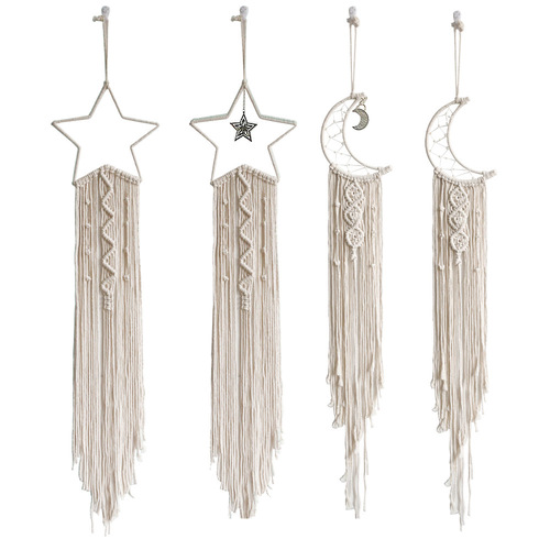 ins hand-woven tapestry moon dream catcher wall decoration pendant creative home wall hanging room wall decoration