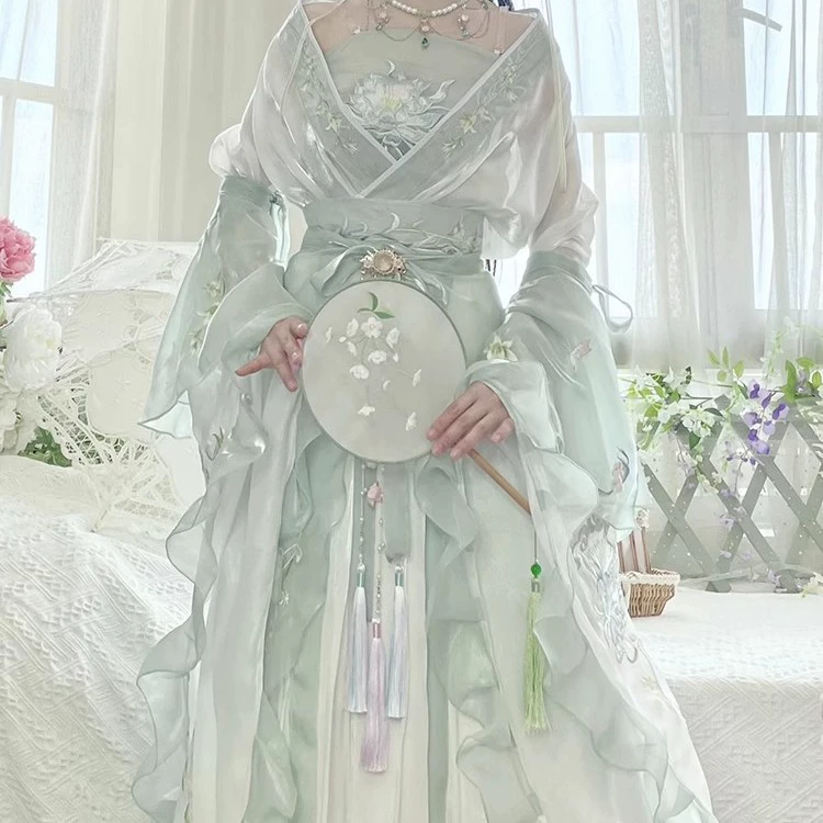 Решение проблем оригинального Hanfu Hanfu женский костюм для вышивки Северной и Южной династий