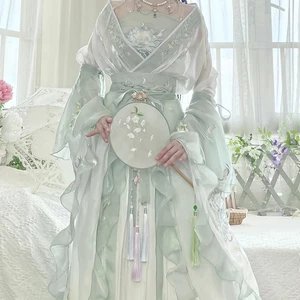 Jieyou Original Hanfu Hanfu Girls 'North и South Dynasties Вышитые набор Wei, Jin Dajiu Qi Qi Qi Qiu Qiu Qiu Qiu Super Fairy