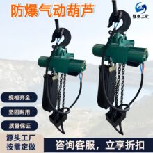 防爆气动葫芦 HQ系列0.25-10T固定式环链葫芦 煤矿提升气动葫芦