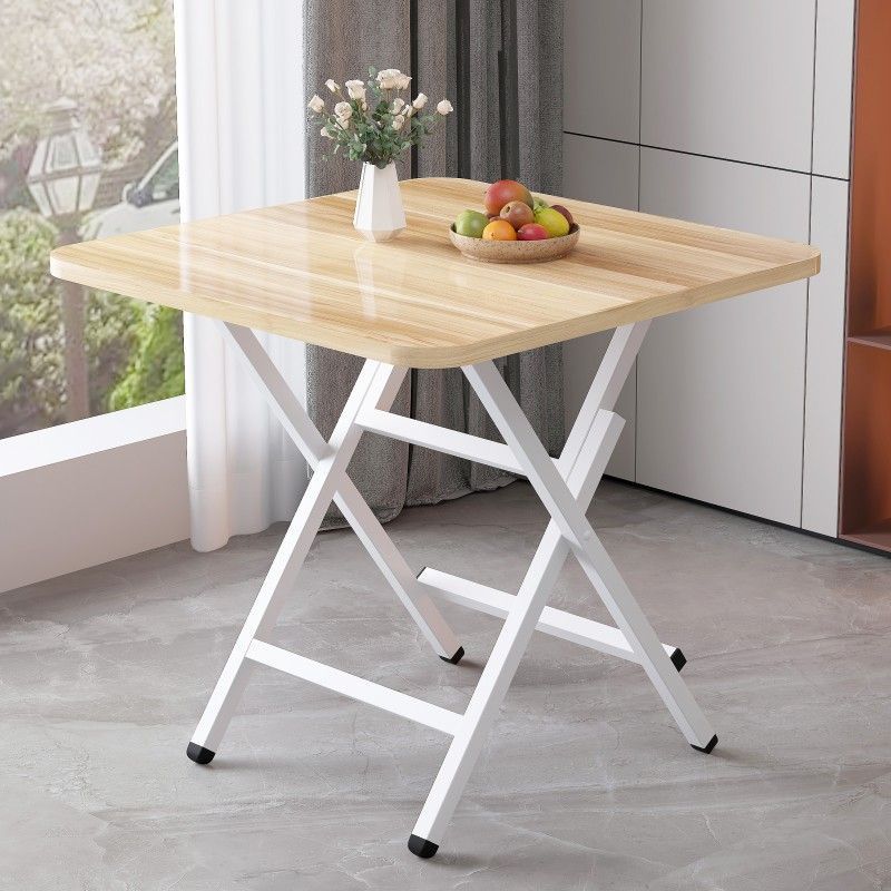 Mesa de comedor cuadrada pequeña plegable simple, dormitorio de casa de alquiler rectangular, apartamento pequeño, fábrica de mesas de comedor portátiles