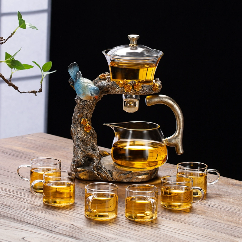 Mountain oolong tea, automatic tea set for home use, teapot, tea cup, new collection, light luxury style, wholesale