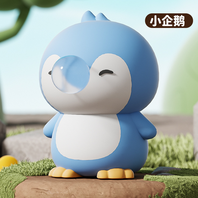 거품을 내는 서있는 펭귄 (가방)