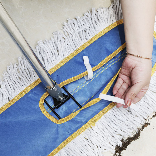 Dust push flat mop row mop hotel long cotton yarn mop dust push floor mop large size factory cleaning household