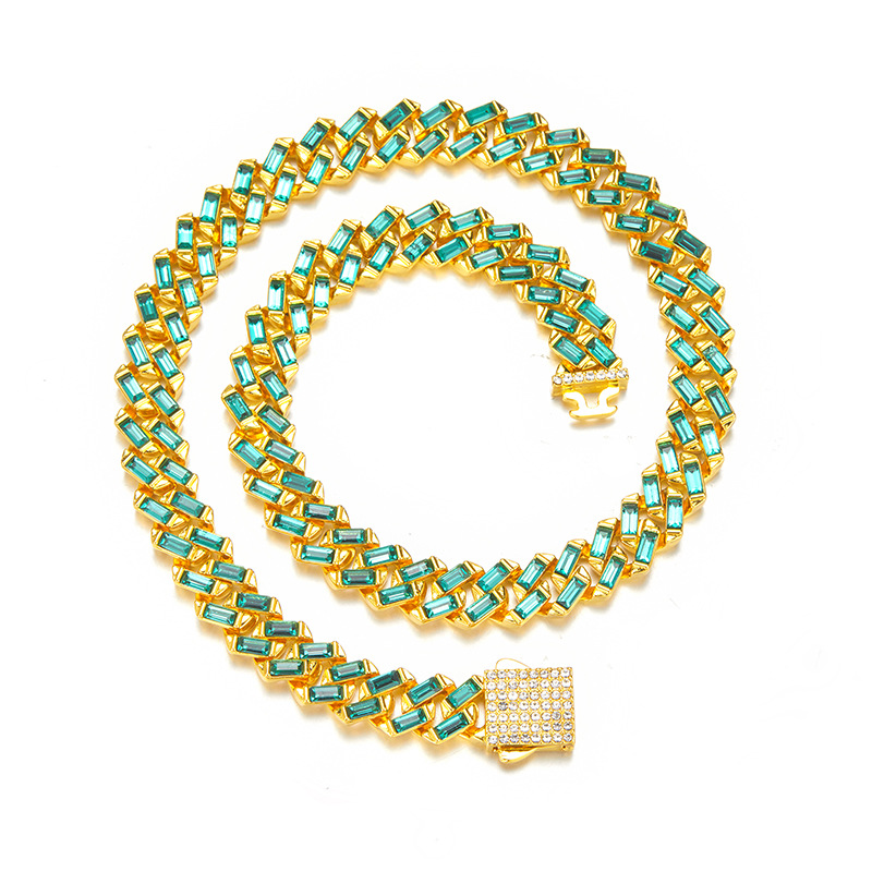 Fashion Geometric Alloy Inlay Rhinestones Unisex Necklace 1 Piece