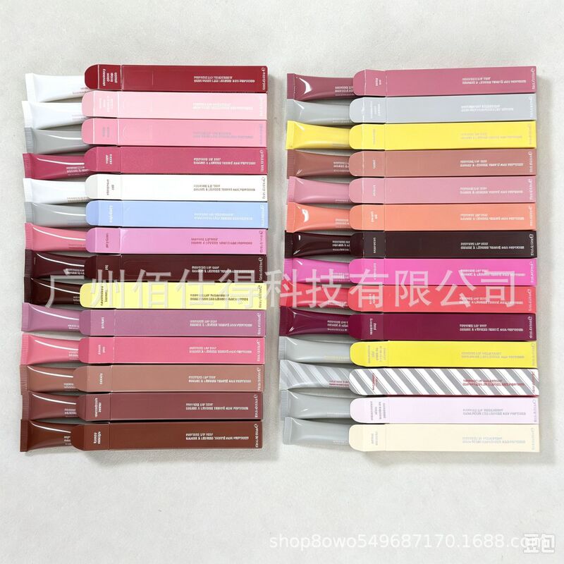 Cross-border, in-stock, Hailey-style lip balm, moisturizing lip gloss, tinted peptide lip glaze, lip color, lipstick, 25 colors Cross-border, in-stock, Hailey-style lip balm, moisturizing lip gloss, tinted peptide lip glaze, lip color, lipstick, 25 colors