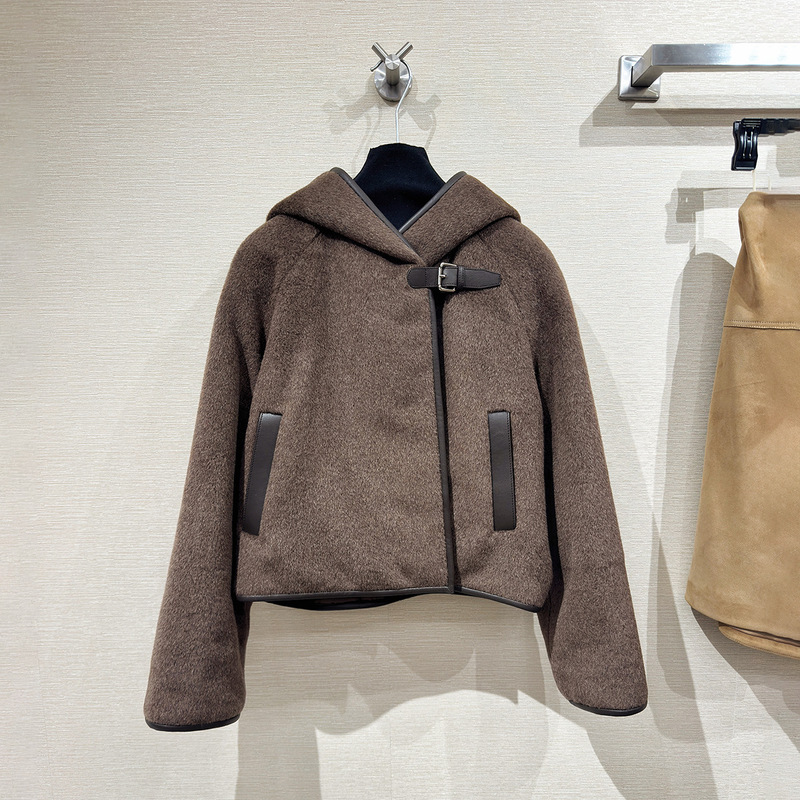 Alpaca Wool Suli Coat for Women, New Autumn and Winter Style, Padded Cape, Short Hooded Loose Woolen Coat Alpaca Wool Suli Coat for Women, New Autumn and Winter Style, Padded Cape, Short Hooded Loose Woolen Coat